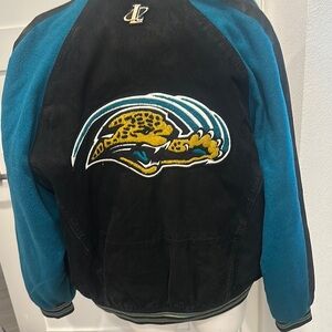 Logo Athletic Teal and Black Jacksonville Jaguars Jacket